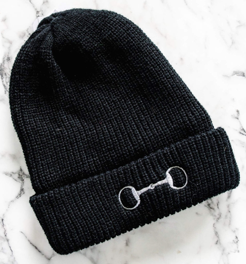 Silver Snaffle Bit Beanie