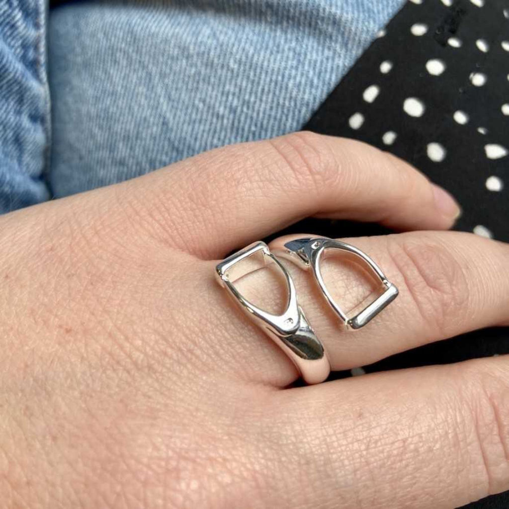 Silver Stirrup Ring