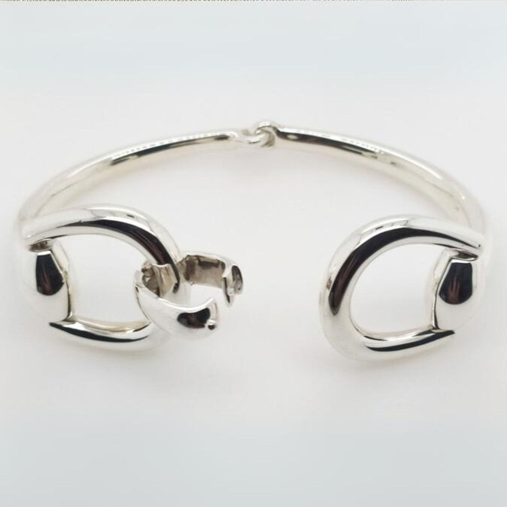 Snaffle Bangle - Sterling Silver