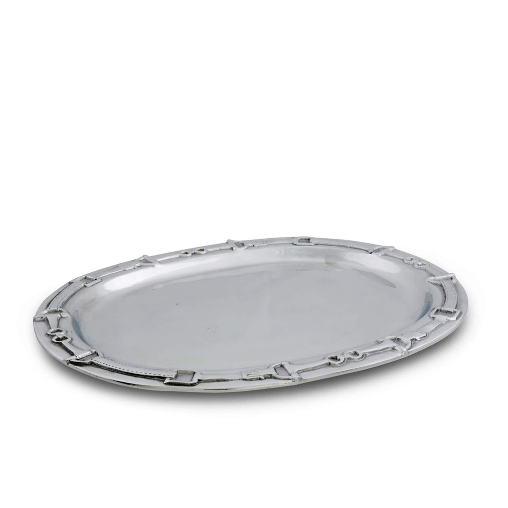 Snaffle Bit Oval Platter