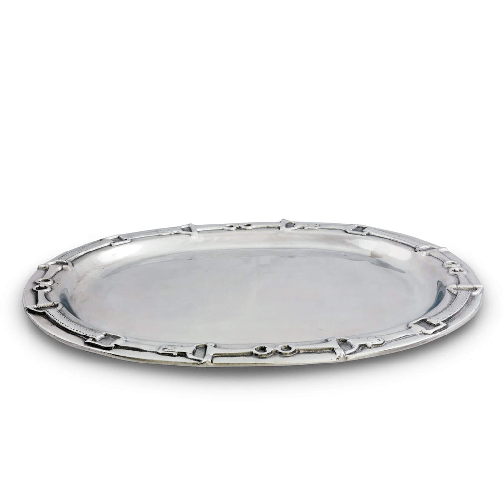 Snaffle Bit Oval Platter