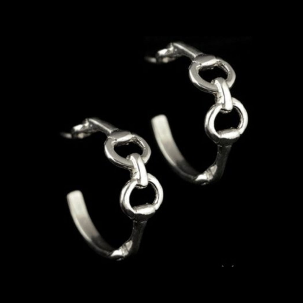 Snaffle Hoop Earrings