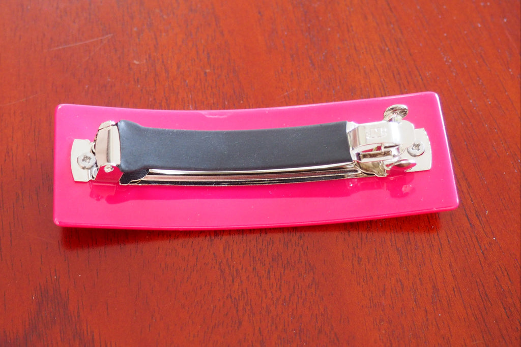 Snaffle Bit  Rhinestone Hair Clip - Fuchsia