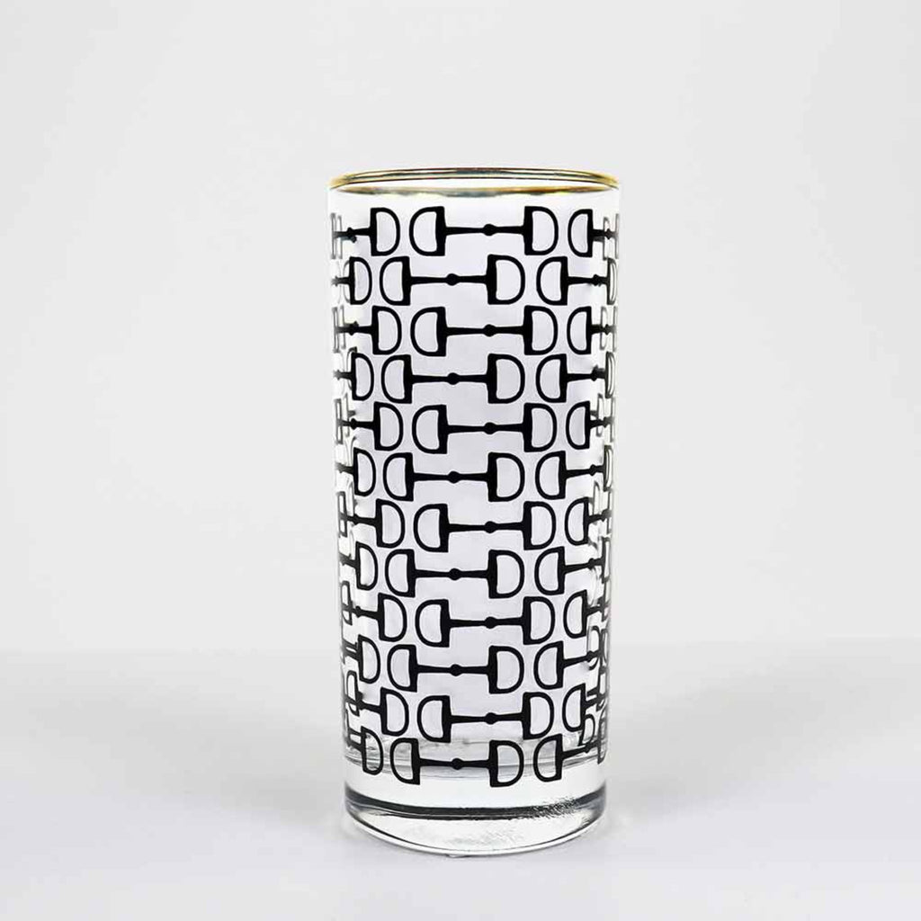 Snaffle Bit Tall Tumbler Glasses