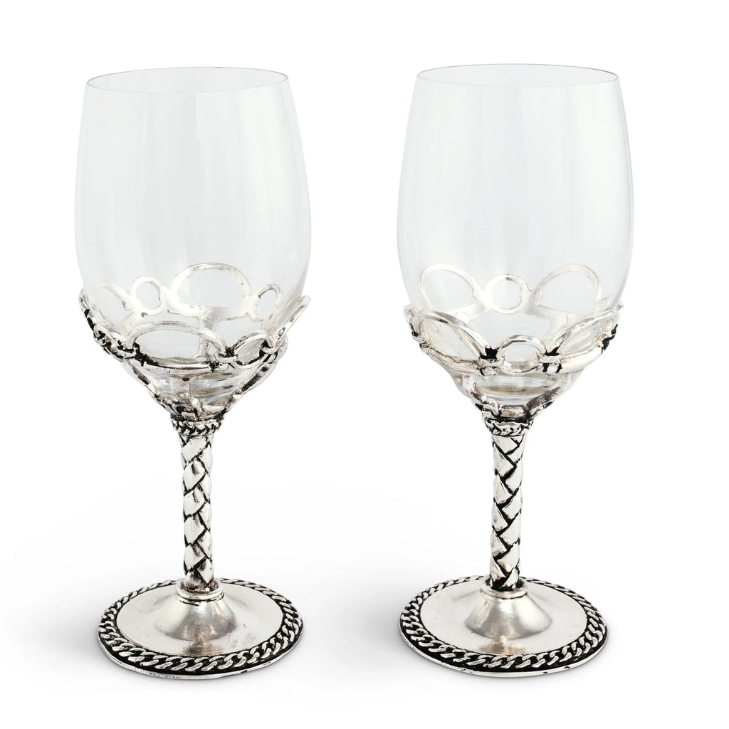 Snaffle Bit Wine Glass
