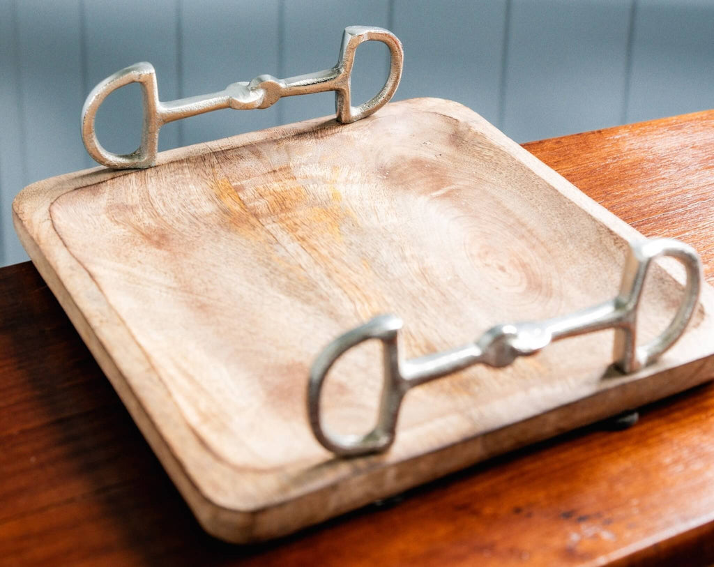 Square Wooden Snaffle Bit tray