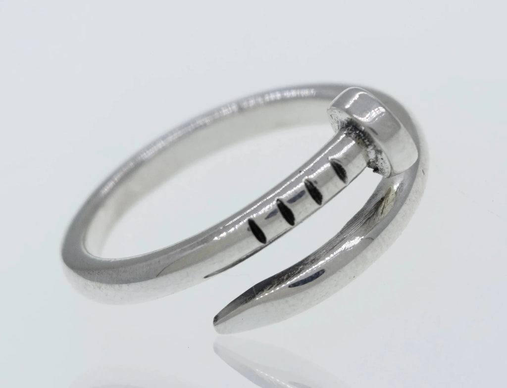 Sterling Silver Nail Ring