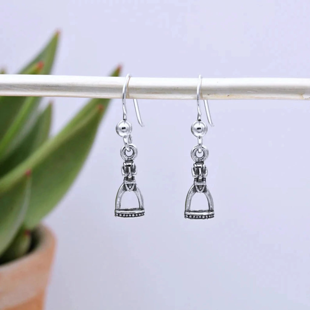 Sterling Silver Stirrup Drop Earring