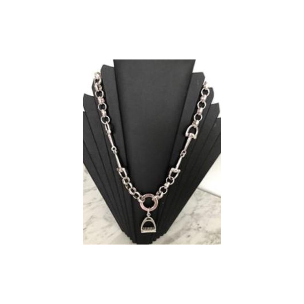 Stirrup  & Snaffle Bits with Belcher Chain