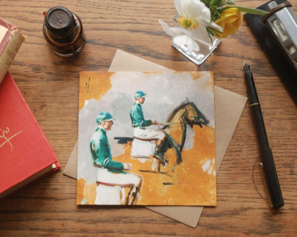 Study Of A Jockey Card