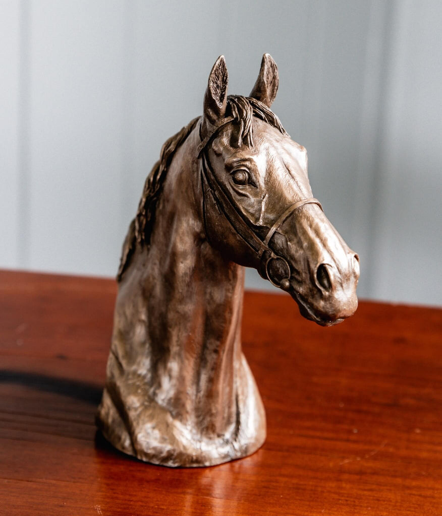 Thoroughbred  Head Sculpture