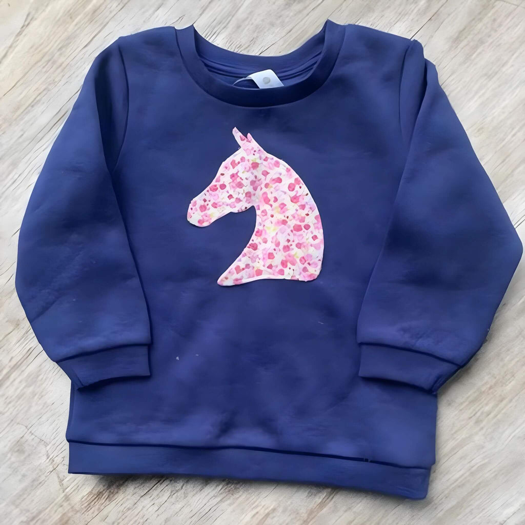 Tiny Tot Sweaters - Horse Head Pink Floral