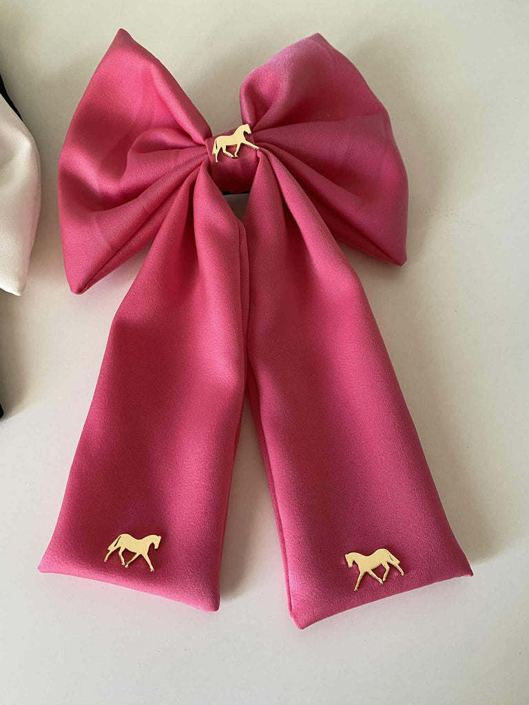Horse Satin Hair Bows
