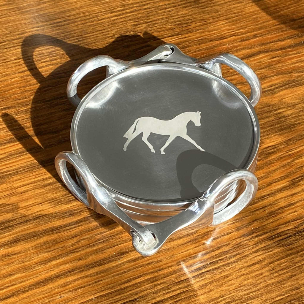 Snaffle Bit Coaster Set