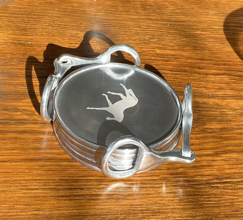 Snaffle Bit Coaster Set