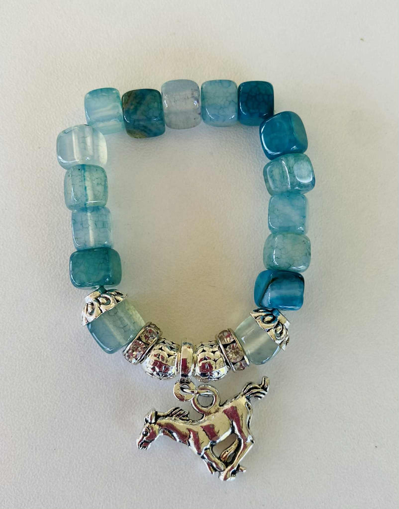 Children's Teal Stone Bracelet