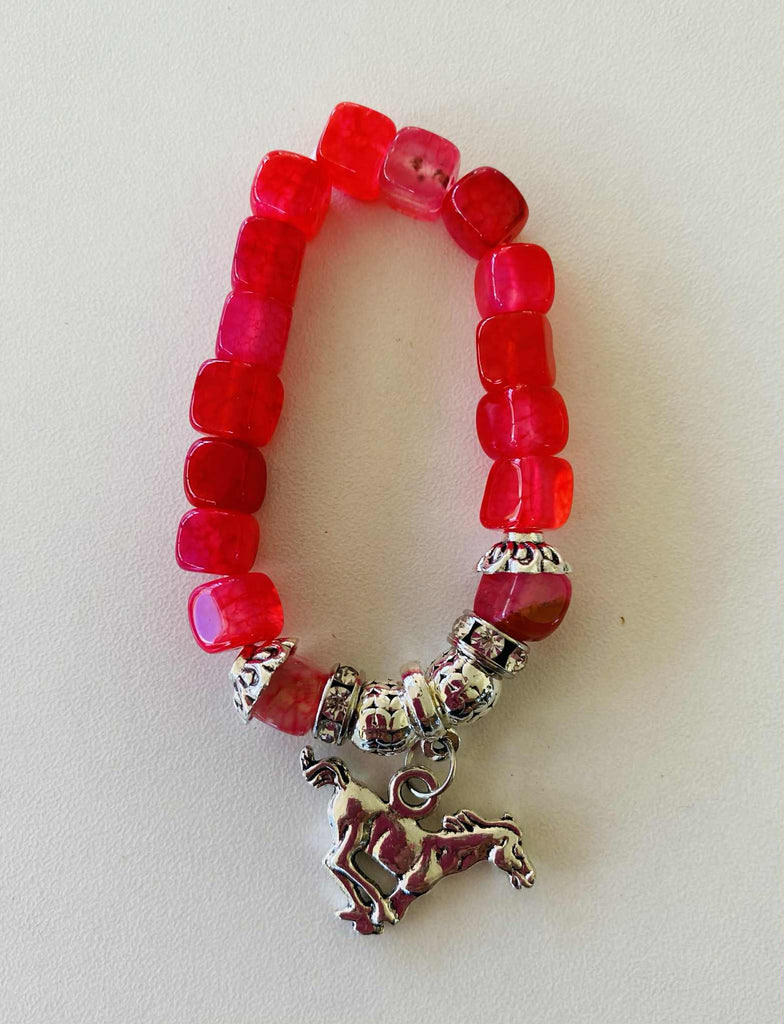 Children's Red Stone Bracelet