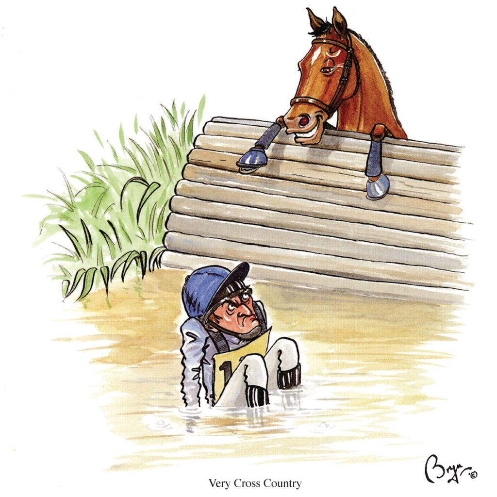 Very Cross Country Eventing Greeting Card with SOUND