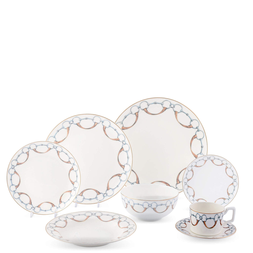 Wellington Bit Fine Bone China Cup & Saucer, Set Of Four