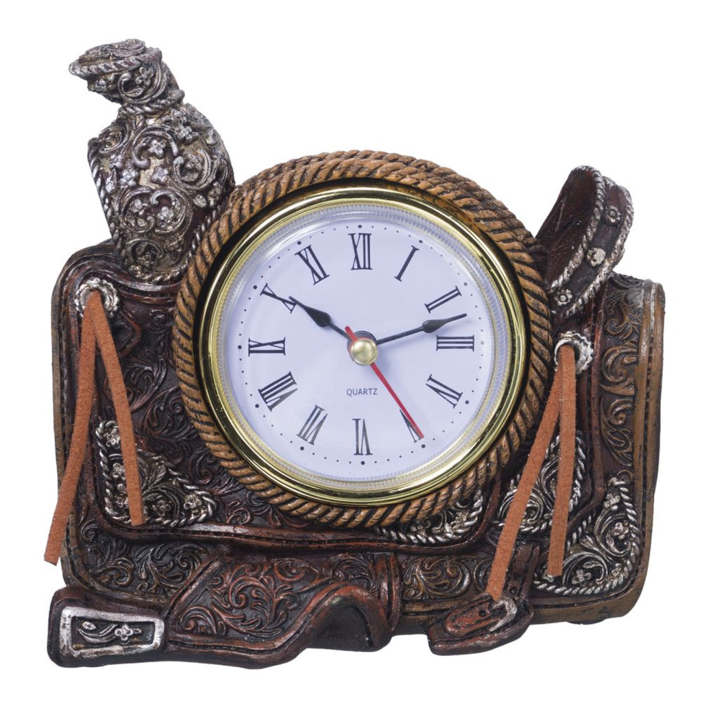 Western Saddle Clock