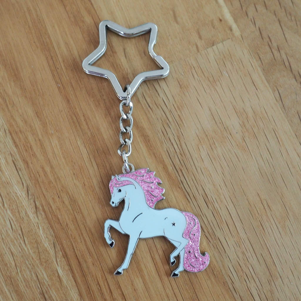 White Star Key Ring