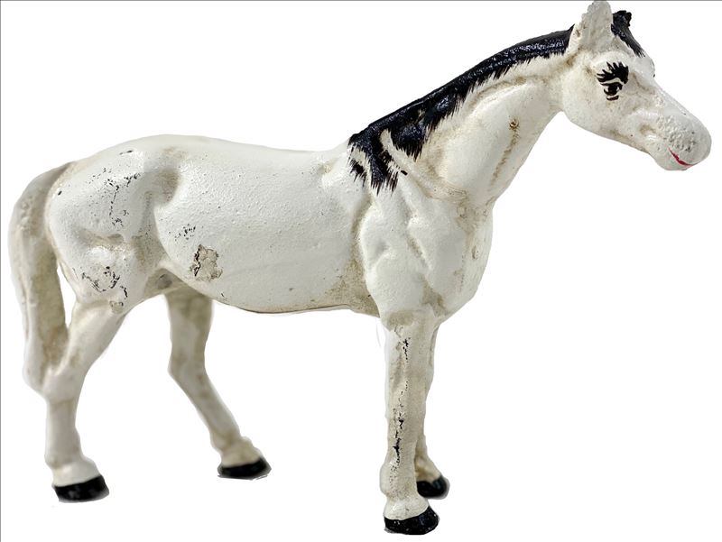 White Cast Iron Horse
