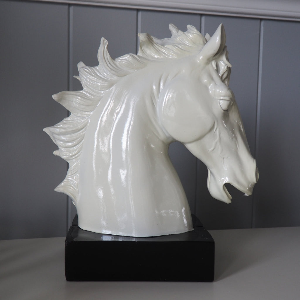 White Horse Head Bookends