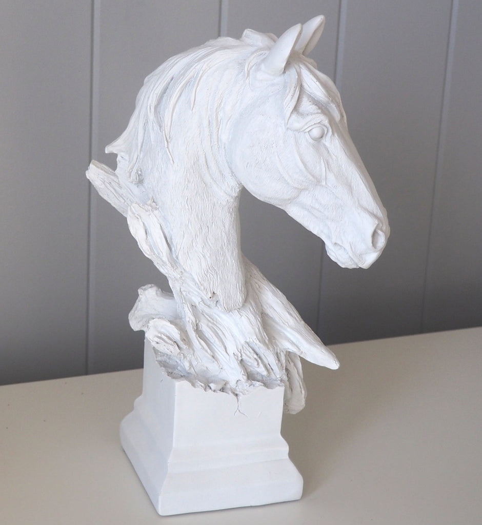 White Horse Head Bust