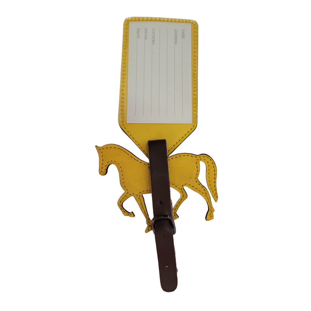 Yellow Horse Luggage Tag