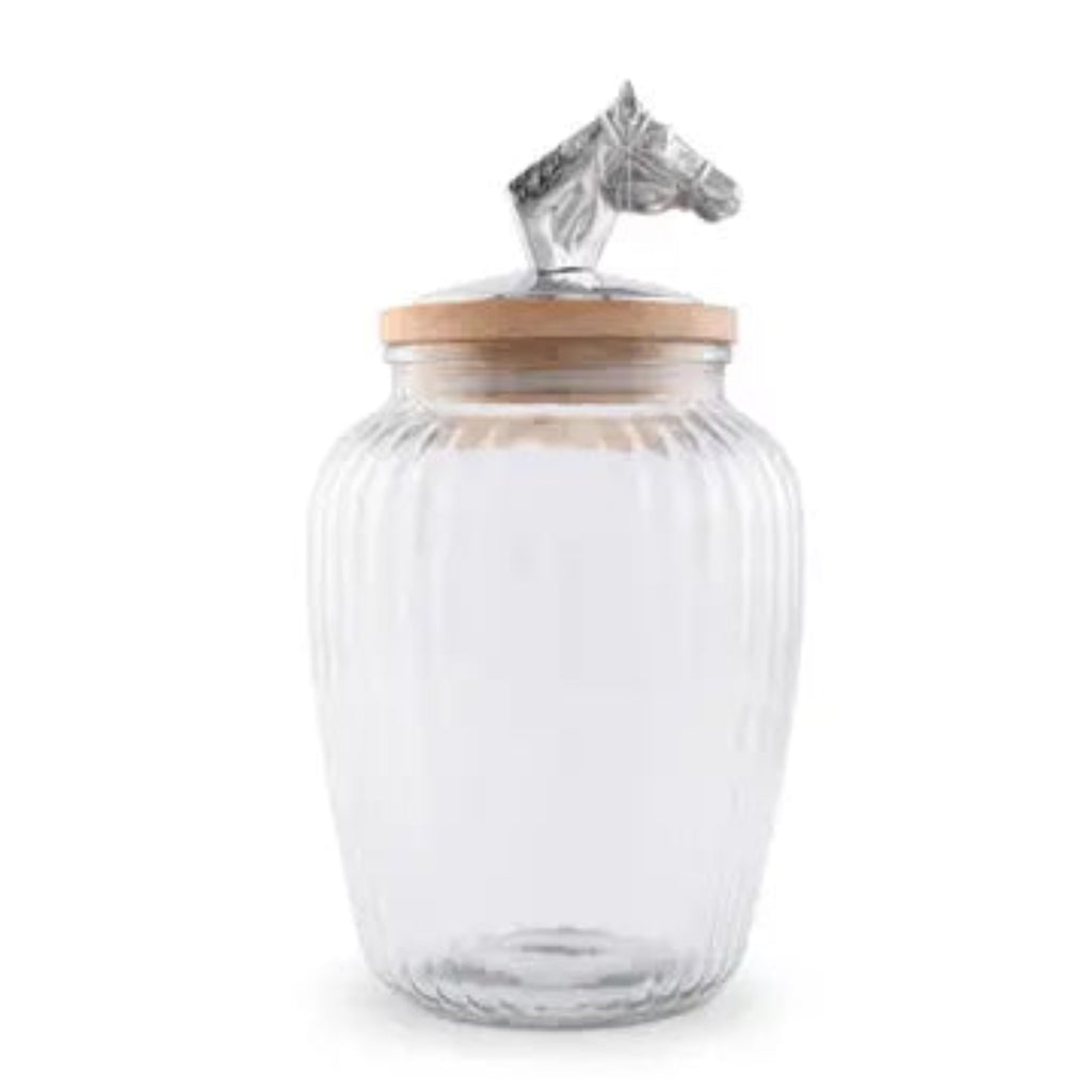 Horse Head Glass Canister Set
