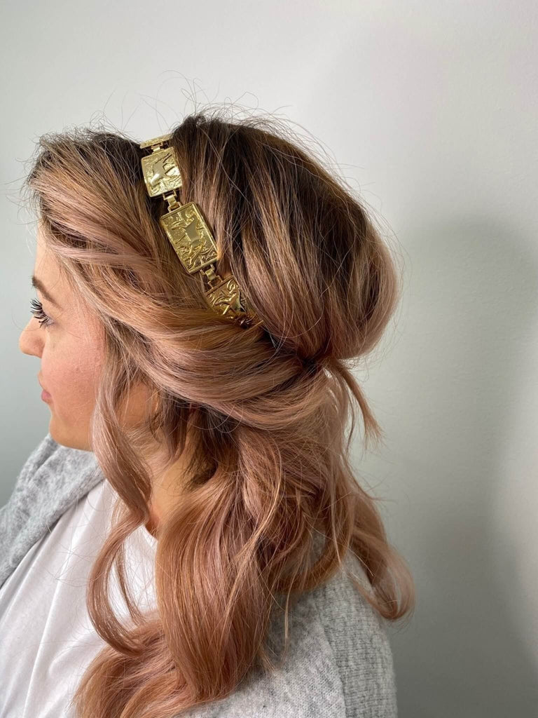 Horses Gold Headband