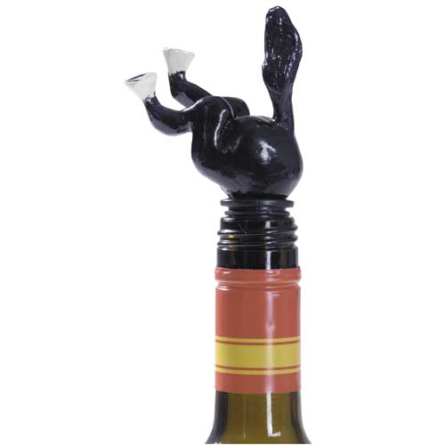Black Horse Wine Bottle  Stopper