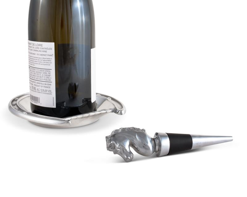 Snaffle Bit Wine Coaster and Bottle Opener Set