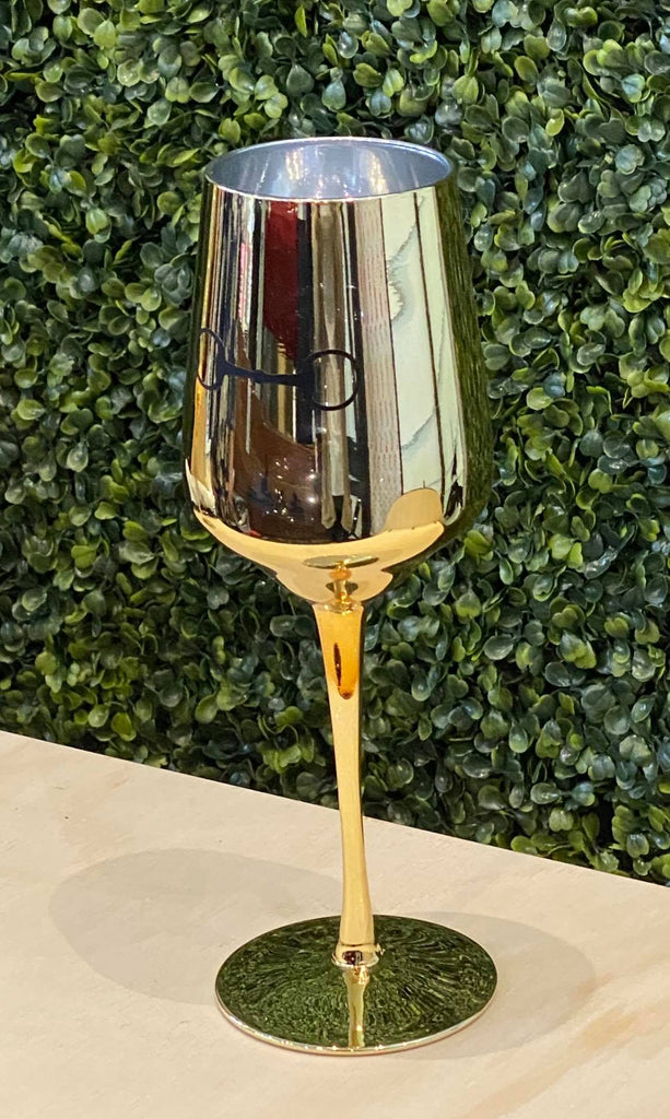 Gold Wine Glass