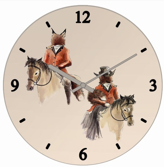 Mr & Mrs Fox Clock