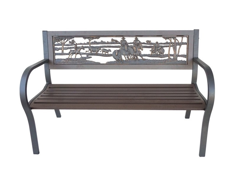 Aussie Outback  Tube Steel& Cast Iron Bench Seat