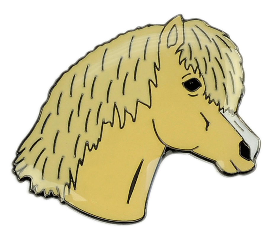 Palomino Pony Head Lapel Pin