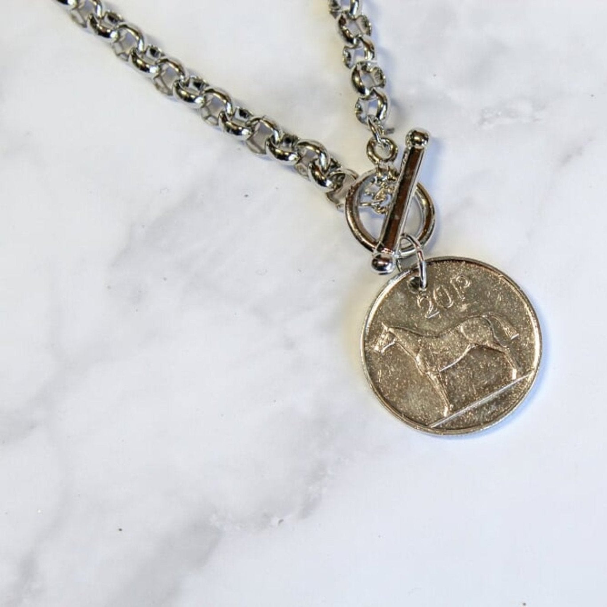 Horse coin necklace outlet