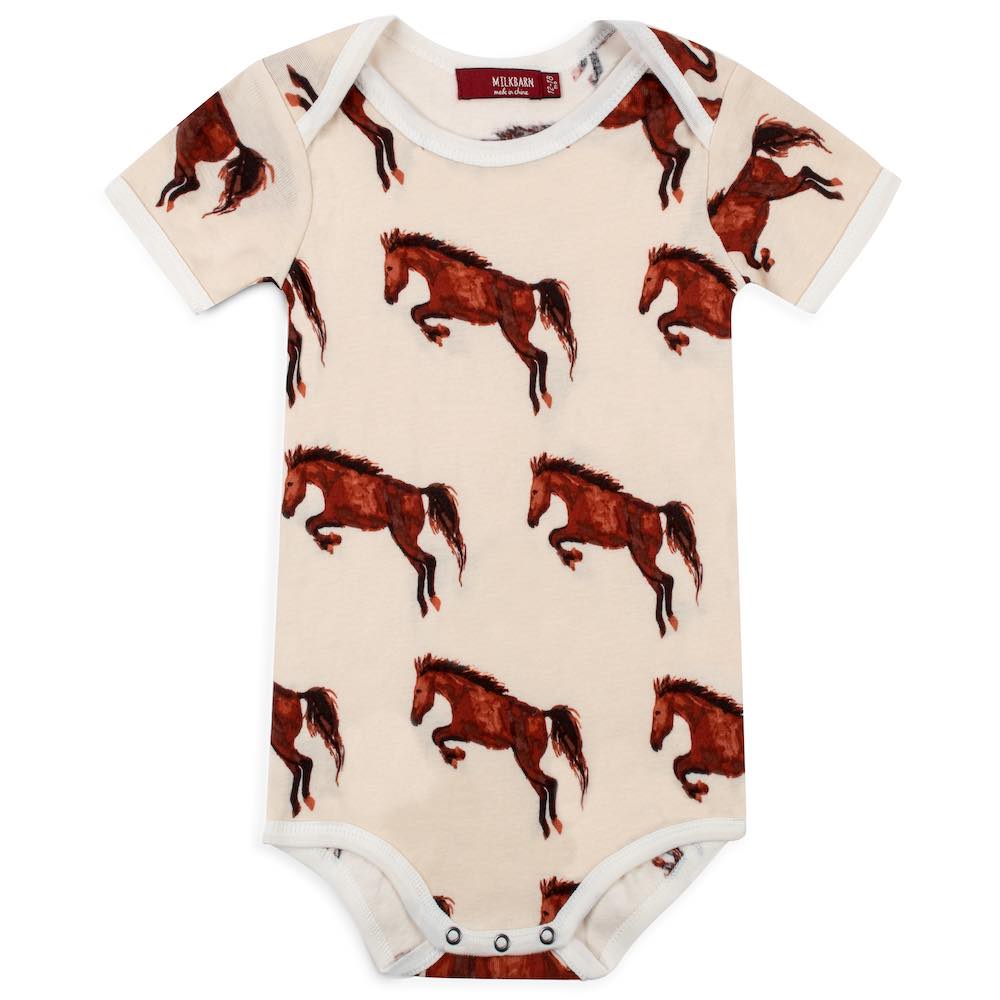 Natural Horse Organic Cotton One Piece