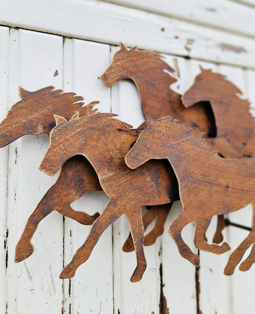 Cantering Horses 3D Wall Art