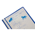 Metallic Blue Horse Stickers
