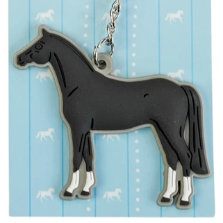 Black Horse Soft  Key Ring