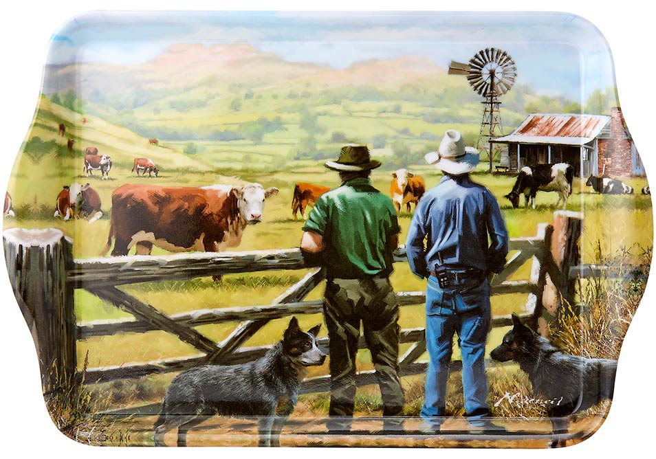A Farming Life Observing The Herd Scatter Tray
