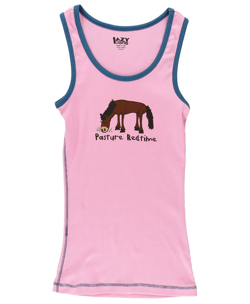 Pasture Bedtime Women's Ribbed Horse Tank Top