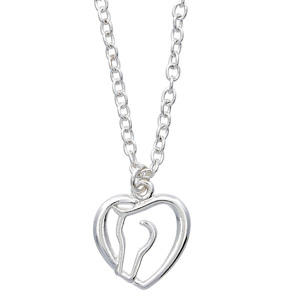 Horse Head & Heart Necklace  ,Boxed Jewellery