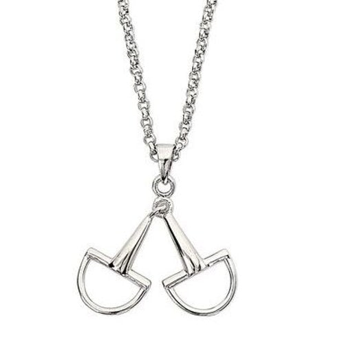 Stirling Silver Snaffle Bit Necklace