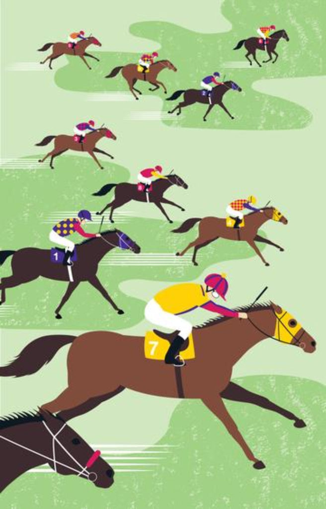 At The Races Tea Towel