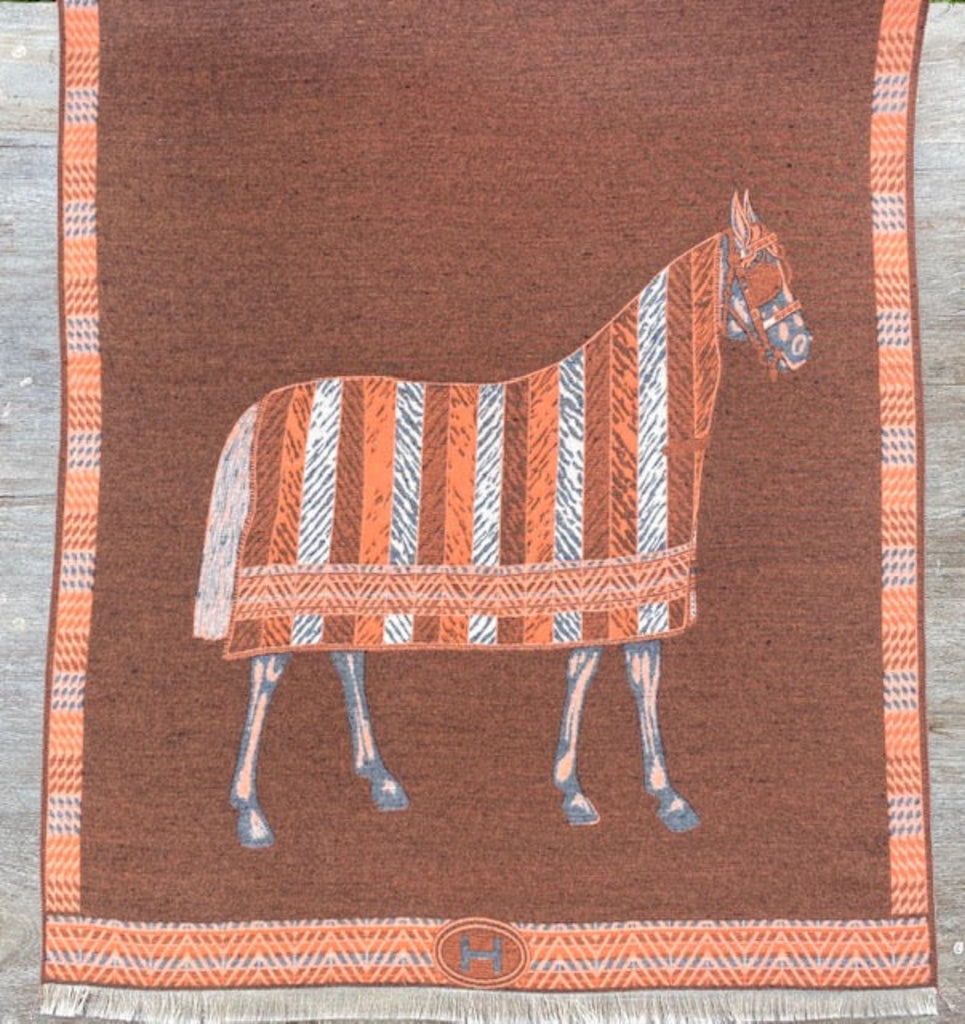 Away Game Winter Scarf - Marmalade & Rust