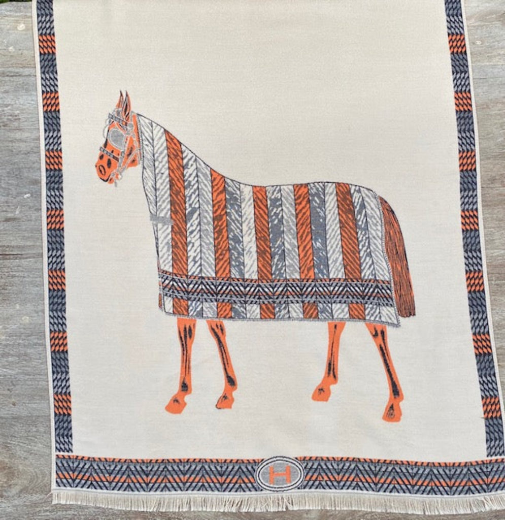 Away Game Winter Scarf - Marmalade & Rust