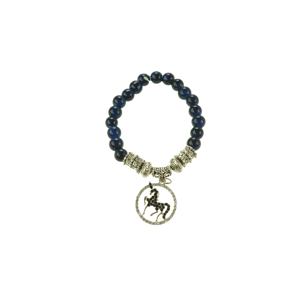 Handmade Glass Bracelet Navy